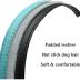 Didog Soft Leather Padded Custom Dog Collar and Leash Set with Personalized Engraved Nameplate,Fit Small Medium Dogs,Blue,XS Size