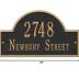 Whitehall™ Personalized Cast Metal Address Plaque with Arch Top. Made in the USA. BEWARE OF IMPORT IMITATIONS. Display Your Address and Street Name. Custom House Number Sign. Wall Mounted Sign.