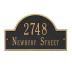 Whitehall™ Personalized Cast Metal Address Plaque with Arch Top. Made in the USA. BEWARE OF IMPORT IMITATIONS. Display Your Address and Street Name. Custom House Number Sign. Wall Mounted Sign.