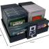 Collector Craft, Black, Gameboy Compatible Game Organizer, Holds 20 Games, Cartridge Holder, Retro Video Game Collection, Clutter Reducing, Works with Nintendo Gameboy Gameboy Advance, Gameboy Color