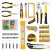 DEKOPRO 228 Piece Socket Wrench Auto Repair Tool Combination Package Mixed Tool Set Hand Tool Kit with Plastic Toolbox Storage Case