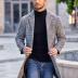 COOFANDY Men's Ribbed Slim Fit Knitted Pullover Turtleneck Sweater, Large, Black