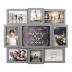 Malden International Designs Gray Cherish Every Moment 8-Opening Sentiment Dimensional Picture Frame Wall Collage, 8372-08