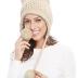 Bellady Winter Cute Cat Ears Knit Hat Ear Flap Crochet Beanie Hat,Beige