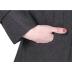 Tanming Women's Warm Double Breasted Wool Pea Coat Trench Coat Jacket with Hood (Grey-L)