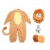 Spooktacular Creations Halloween Baby Lion Costume Toddler Set with Toy Zebra for Kids Deluxe Realistic Halloween Dress Up, Animal Themed Party (6-12 months)