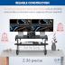 G-PACK PRO Adjustable Standing Desk Converter - Desk Riser Up to 19.3 inch for Dual Monitor Stand up Desk Top - Adjustable Desk Risers for Healthy Ergonomic Workstation - Black