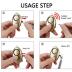 Personal Alarm for Women 140DB Emergency Self-Defense Security Alarm Keychain with LED Light for Women Kids and Elders-2 Pack