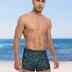 Men's Square Leg Swimming Jammer Shorts UPF50+,Men Swimsuit Swim Jammers Fabric Shape Retention