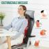 Snailax Vibration Back Massager with Heat, Massage Seat Cushion with 6 Vibrating Motors and 2 Heat Levels, Massage Chair Pad for Home Office use