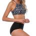 CharmLeaks Women's Bikini Sets High Neck Two Piece Swimsuits Sport Bathing Suits