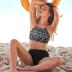 CharmLeaks Women's Bikini Sets High Neck Two Piece Swimsuits Sport Bathing Suits