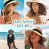 FURTALK Womens Beach Sun Straw Hat UV UPF50 Travel Foldable Brim Summer UV Hat