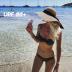 FURTALK Womens Sun Straw Hat Wide Brim UPF 50 Summer Hat Foldable Roll up Floppy Beach Hats for Women