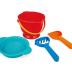 Hape Beach Basics Sand Toy Set, 18+ Months Including Bucket Sifter, Rake, and Shovel Toys, Multicolor , Bold, Small