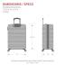 SwissGear 7366 Hardside Expandable Luggage with Spinner Wheels, White, Carry-On 19-Inch
