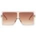 GRFISIA Square Oversized Sunglasses for Women Men Flat Top Fashion Shades