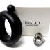 Bangle Bracelet Flask for Women for Liquor 3.5 Ounce Stainless Steel Black Matte with Funnel in White Box by IDALIO