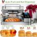 KBS Pro Stainless Steel Bread Machine, 2LB 17-in-1 Programmable XL Bread Maker with Fruit Nut Dispenser, Nonstick Ceramic Pan& Digital Touch Panel, 3 Loaf Sizes 3 Crust Colors, Reserve& Keep Warm Set