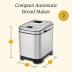 Cuisinart Bread Maker Machine, Compact and Automatic, Customizable Settings, Up to 2lb Loaves, CBK-110P1, Silver,Black