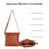VALENCHI Women's Genuine Leather Crossbody Handbag - Shoulder Bag S Handmade (brown oily hunter)