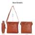 VALENCHI Women's Genuine Leather Crossbody Handbag - Shoulder Bag S Handmade (brown oily hunter)