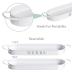 Barnyard Designs Indoor Herb Garden Planter Set with Tray, Metal Windowsill Plant Pots with Drainage for Outdoor or Indoor Plants, Set/3 (White)