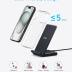 Anker 313 Wireless Charging Stand, Qi-Certified for iPhone 16/16 Pro/16 Pro Max/15/14/13, 10W Fast Charging for Galaxy S23/S22/S21 (No AC Adapter)