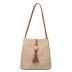 GL-Turelifes Round Summer Straw Bag Big Weave Handbags Beach Shoulder Bags Vocation Tote HandbagsTravel Bag for Women