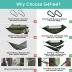 G4Free Large Camping Hammock with Mosquito Net 2 Person Pop-up Parachute Lightweight Hanging Hammocks Tree Straps Swing Hammock Bed for Outdoor Backpacking Backyard Hiking