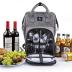 ALLCAMP OUTDOOR GEAR Picnic Backpack for 2 Person W/ Fleece Blanket, Plates and Cutlery Set
