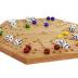 Solid Oak Double Sided Marbles Board Game Wooden 16 inch by Cauff