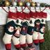 Christmas Stocking Personalized Hand Knit Vintage Angel Stocking