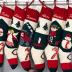 Christmas Stocking Personalized Hand Knit Vintage Angel Stocking