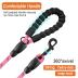 BARKBAY Dog Leashes for Large Dogs Heavy Duty Dog Leash 4/5/6 FT with Comfortable Padded Handle and Highly Reflective Threads for Medium Large Dogs Walking Training Running (5FT-1/2'',Pink)