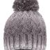 Adult Warm Winter Knitted Hat Scarf Glove Set for Women Winter Set,Grey/Charcoal