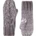 Adult Warm Winter Knitted Hat Scarf Glove Set for Women Winter Set,Grey/Charcoal