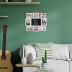 MELANNCO Customizable Letterboard 8-Opening Photo Collage, 19 x 17 inch, Distressed White