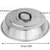 ZBXFCSH Griddle Accessories 12 Inch Round Stainless Steel Cheese Melting Dome, Steaming & Basting Griddle Cover - Best for Use in Flat Top Griddle Grill Cooking Indoor or Outdoor