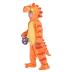 Spooktacular Creations Child Orange Dinosaur T-Rex Costume with Toy Dinosaur Egg for Halloween Dress up, Dinosaur Theme Party (3T (3-4 yrs))