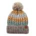 C.C Hatsandscarf Women's Winter Slouchy Knitted Hat Cable Knit Pom Beanie Hat (Rose/Mint)