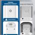 DEWENWILS USB Rechargeable Book Light, Warm White, Brightness Adjustable for Eye-Protection, LED Clip on Portable Bookmark Light for Reading in Bed, Car (White)
