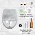 30 Watt Patented Silicone Bath Wine Holder, Gray Marble, Bathtub Wine Caddy, Bath Gifts for Women, The Ultimate Birthday Gift.