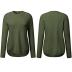 MEROKEETY Women's 2024 Fall Long Sleeve Oversized Crew Neck Solid Color Knit Pullover Sweater Tops, Green L