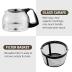 Elite Gourmet EHC-5055 Automatic 5-Cup Brew & Drip Coffee Maker with Pause N Serve Reusable Filter, On/Off Switch, Water Level Indicator