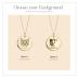 MignonandMignon Personalized Pet Gifts Custom Pet Jewelry Dog Necklace Cat Gift Custom Portrait Unique Gift LCN-AP (Silver)