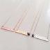 LONAGO Personalized Bar Necklace Engraved Name Bar Pendant Necklace