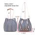 Women's Canvas Tote Bags Small Medium Shoulder Bag Daily Working Handbag for Holiday Travel Pool