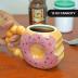 Fairly Odd Novelties DONUT TOUCH MY COFFEE Mug Fairly Odd Novelties-12oz Ceramic Shaped Tea Cocoa, One Size, Brown,FON-10288