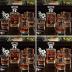 Personalized Whiskey Decanter Set with Wood Gift Box - Custom Bourbon and Scotch Gift Boxed Set
